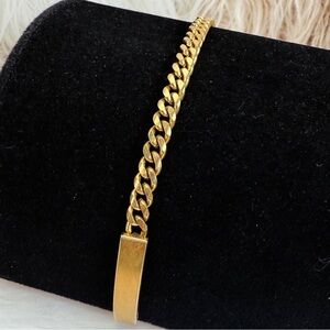 Vintage Mid-Century Goldtone Cuban Link Speidel USA
Bracelet